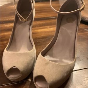 Melissa Purple Stripe Wedge size 8